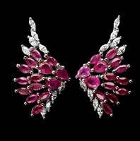 Valodi Rubin 925 Ezust Fülbevalò