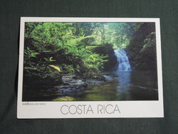 Képeslap,Közép Amerika,Costa Rica,Quebrada Los Patos nemzeti park látkép,részlet,1988-