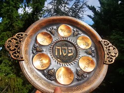 RÉGI RÉZ SZÉDER TÁL