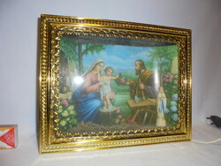 Retro világítós házioltár - asztali vagy falidísz - működik