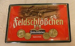 Advertising beer tin sign