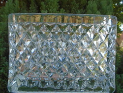 Régi Dán Holmegaard üveg váza 1089 gramm hibátlan cca 17 x 11,5 x 7 cm