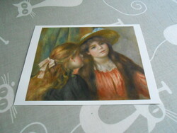 Pirre-Auguste RENOIR:Két kislányportréja-Kiállításról üdvözlőlap