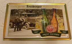 Advertising beer tin sign