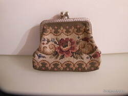 GOBELIN - ALKUKÉPES - PÉNZTÁRCA - 10 x 8,5 cm - GOBELIN HATÁS  - HIBÁTLAN