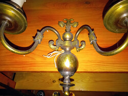 FLAMAND KÉTFEJŰ SAS RÉGI RÉZ kétkarú FALIKAR 2. -  Art&Decoration