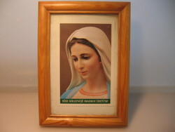 Medjugorjei emlék Szűz Mária kép