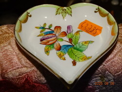 HERENDI VIKTÓRIA MINTÁS SZÍV GYŰRŰ TÁLKA ÉKSZER TARTÓ GYŰRŰTARTÓ