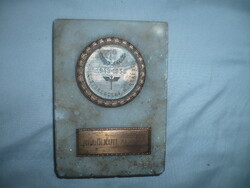 Old Plaque for Foreign Trade Work 1958