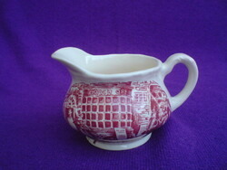 Royal Tudor Ware Bordó jelenetes tejkiöntő