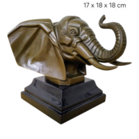 Art deco bronz elefánt Francois Victor Bazin stílusában