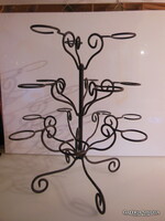 ÁLLVÁNY - ALKUKÉPES - 46 x 40 cm - 15 karos - MUFFIN - TÖLCSÉR - KOVÁCSOLTVAS - ÁTMÉRŐ - 5,5 cm