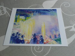 VASZARY János:Éjszakai fények a párizsi világkiállításon, Kiállításról üdvözlőlap