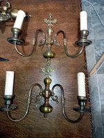 FLAMAND KÉTFEJŰ SAS RÉGI RÉZ kétkarú FALIKAR 4.. -  Art&Decoration