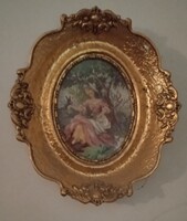 Gobelin ovális blondel keretben