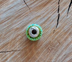 Green pandora murano glass charm