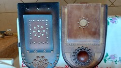 Bőr  fali kézműves notesz tartók