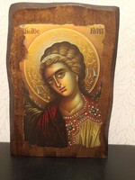 Gábriel arkangyal ikon bizánci stílusban, 30*21 cm