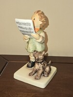Hummel Goebel kisfiú kottával