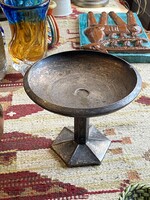 ELEGÁNS ALPAKKA ASZTALKÖZÉP, GYÜMÖLCSTARTÓ ÜVEG NÉLKÜL 16 X 17.6 CM