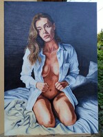 Hálószobatitok 1 - kortárs olajfestmény 70x100 cm