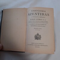 Antik kis méretű  Újszövetségi Szentírás a Vulgata szerint Káldi György S.J.   1928.