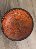 Retro falitál – absztrakt mázas dekor 27cm