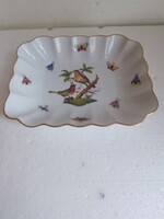 Herendi rotschild mintàs madaras tál 18x14 cm mag: 4cm