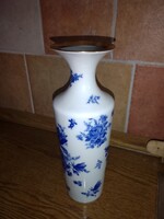 PMR Bavaria Jaeger aranyozott kék fehér váza hibátlan 30 cm