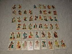 Francia kártya ,römikártya - retró - Offset nyomdaipari