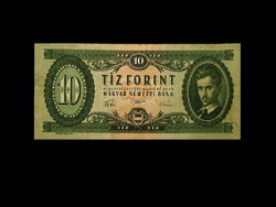 10 FORINT 1957 - 56 UTÁN az első Kádár címeres bankjegyek közül!