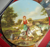 Weimar porcelán  falitányér-sorszámozott (4639) 19 cm