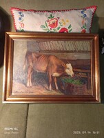 Tehén az istállóban (Bardócz L.)