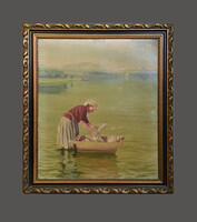 Tunyogi Szűcs Sándor (1890-1974): „Balaton mosónővel”