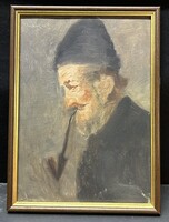 Lakos Alfréd (1870-1961) Pipázó