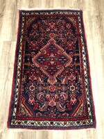 HAMADAN - IRÁNI kézi csomózású gyapjú perzsa szőnyeg, 80 x 137 cm