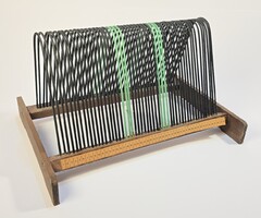 Vintage/retró bakelit lemez tartó / lemeztartó