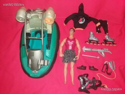 1999.Action Man HASBRO katona akció légpárnás hajó Hidro jet szett 29 cm figura a csónak 34 cm