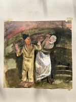 Bartha László (1902-1998): Rőzsehordó