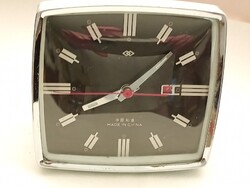 Asztali óra 02 - mechanikus felhúzós ébresztőóra Diamond működik 1970- retro talp nélkül