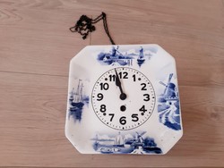 Hollóházi Porcelain Wall Clock