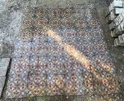 Kuriózum antik cementlap