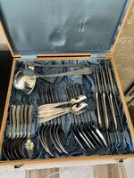 AAS Rostfrei DDR evőeszközkészlet – 6 személyes, eredeti dobozban