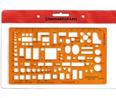 Standardgraph műszaki sablon lakberendezési