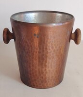 Svájci jelzett réz pezsgős vödör 1970 ALKUDHATÓ