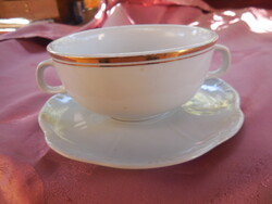 DRASCHE  , régi jelzésű  , aranycsíkos  leveses csésze  a ötvenes  évekből