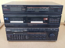 Retro Hi Fi – JVC DR-E11L Sztereó kétkazettás magnó deck két kazetta hifi