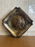 Szecessziós ezüstözött Argentor kínáló