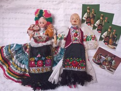 Matyó baba párban, ajándék matyó képeslapokkal!!
