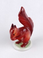 1X122 Hollóházi porcelán mókus 13.5 cm